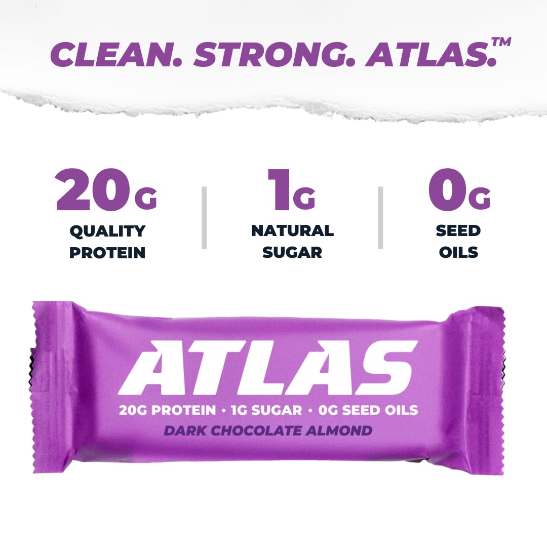 Atlas Bar milk and whey protein matrix close-up for post-workout recovery.