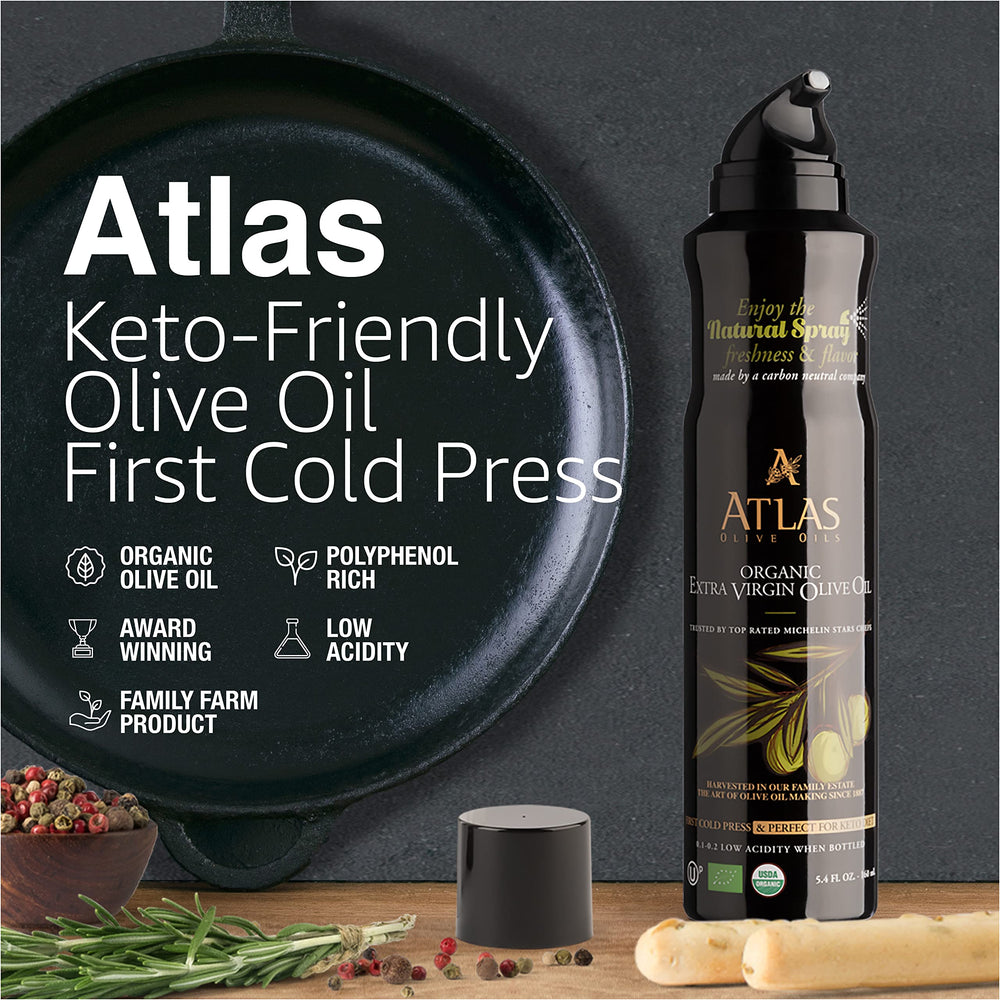 Atlas Polyphenol-rich EVOO color and texture in bottle