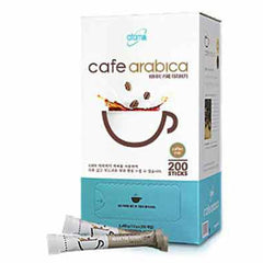 Atomy 200 sticks coffee pack shown in packaging, highlighting convenient 12g servings.
