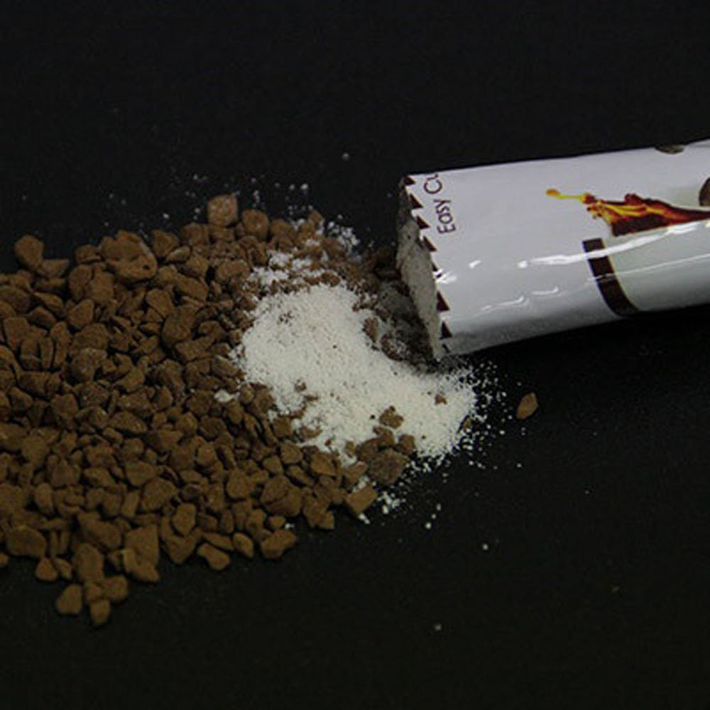 Close-up of natural casein and Arabica ingredients in Atomy sticks.