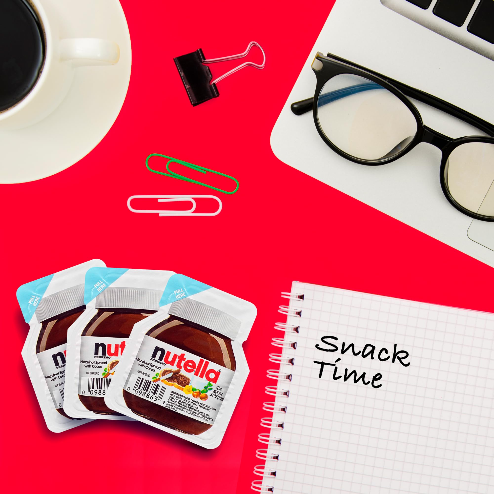 ATREVO Nutella mini cups gift box, ready for holiday gifting.