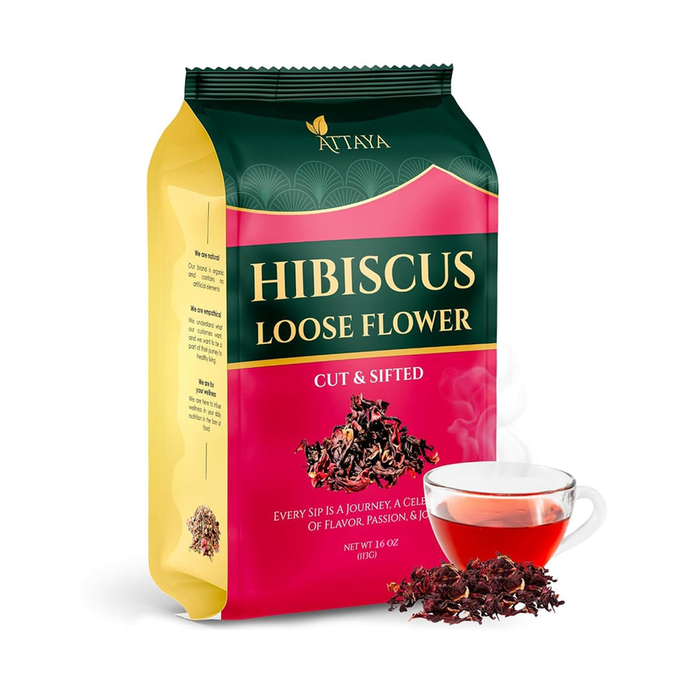 Attaya hibiscus flowers for cut-and-sifted tea, delivering vibrant aroma for refreshing brews