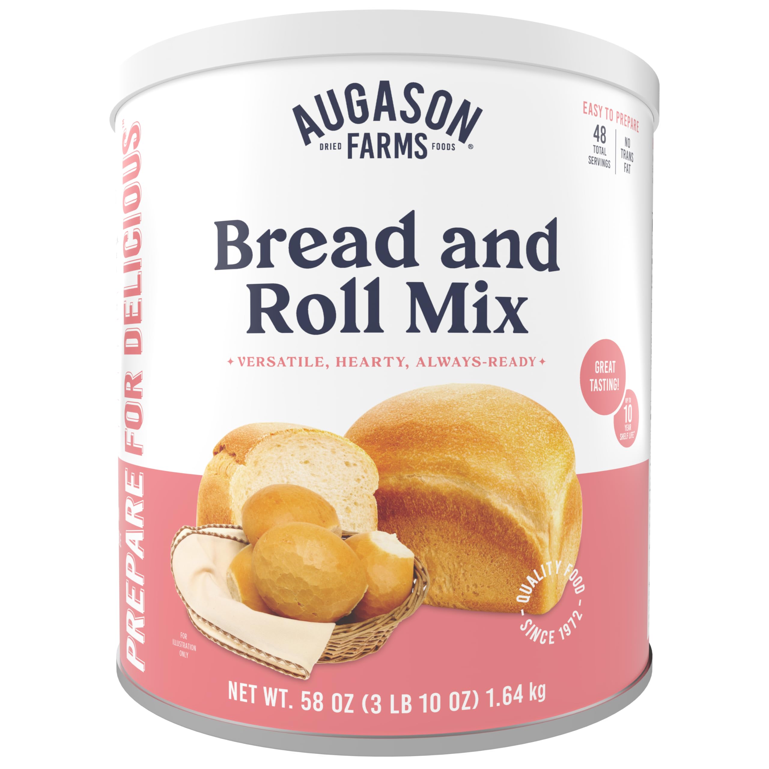 Augason Farms bread and roll mix can loaves for emergency prep and daily meals