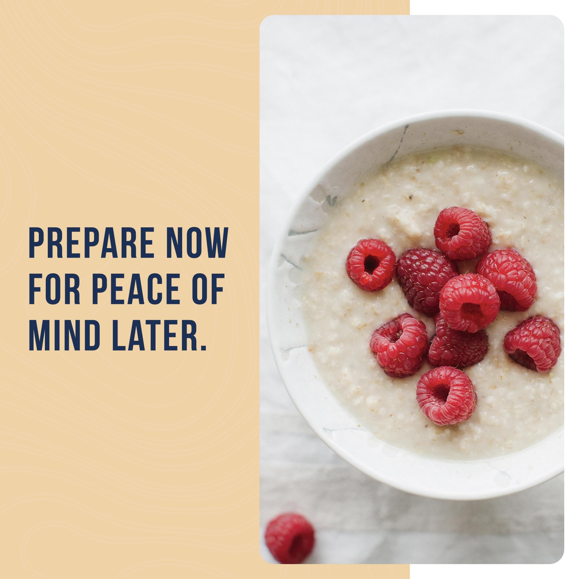Camp kit featuring Augason Farms Creamy Wheat Cereal for simple meals