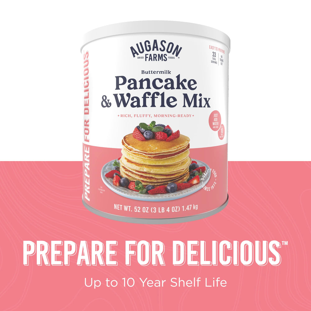 Emergency pantry shelf with Augason Farms mix