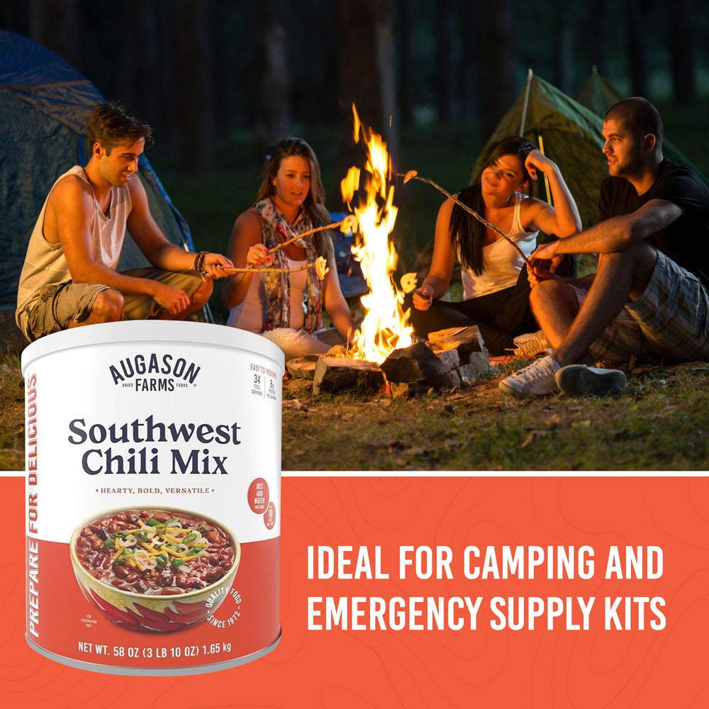 Augason Farms Southwest Chili Mix package ready for emergency prep