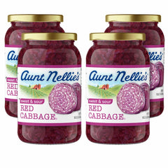 Aunt Nellie's Sweet & Sour Red Cabbage jar front—vibrant color and ready to serve