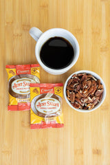 Aunt Sally's Creamy Classic Pralines velvety caramel and vanilla notes.
