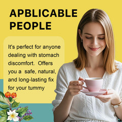 Auranic Ulcer Healing Tea cup steaming, suggesting a soothing beverage for gentle stomach ease.