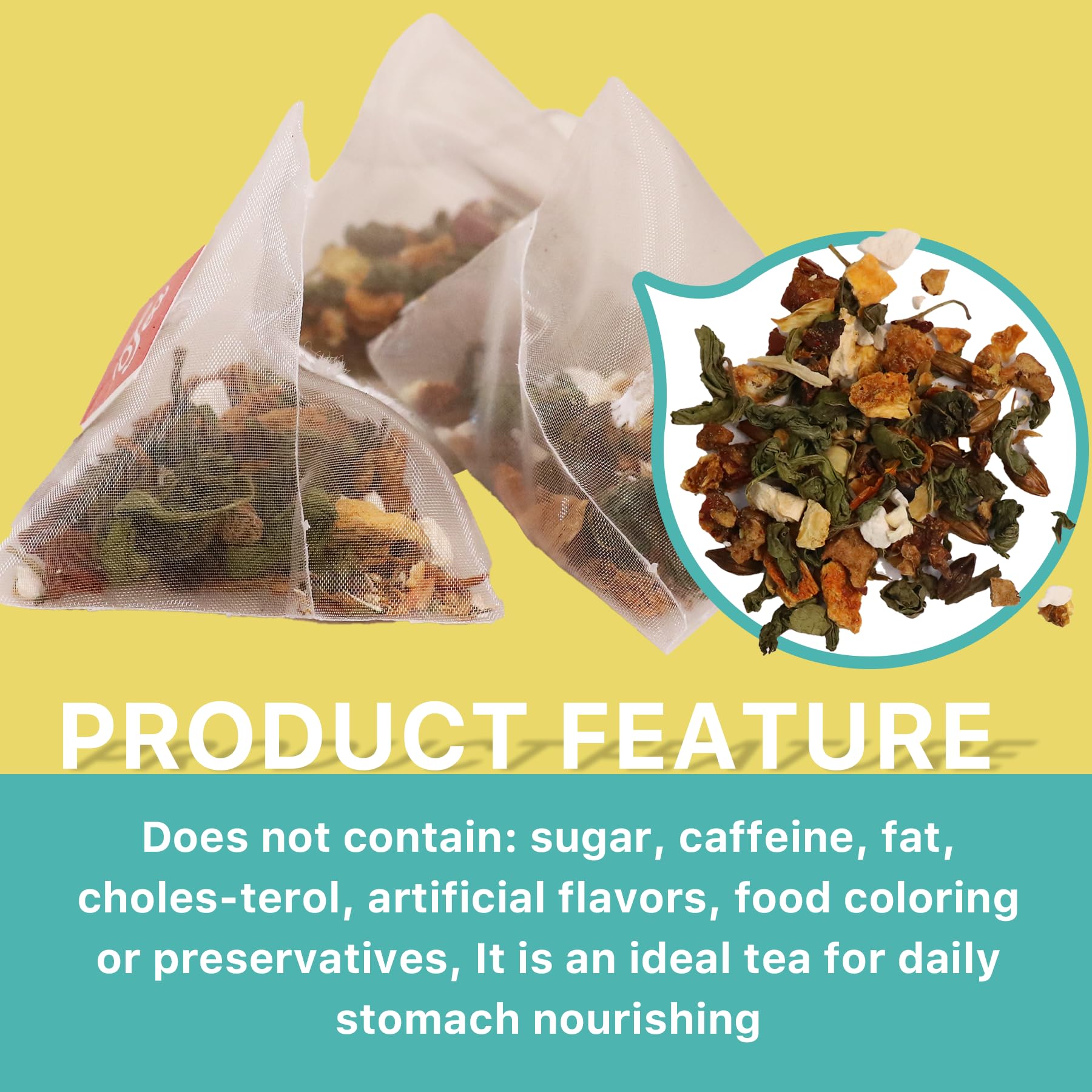 Auranic Ulcer Healing Tea ready-to-brew setup, inviting a calming routine for digestion support.