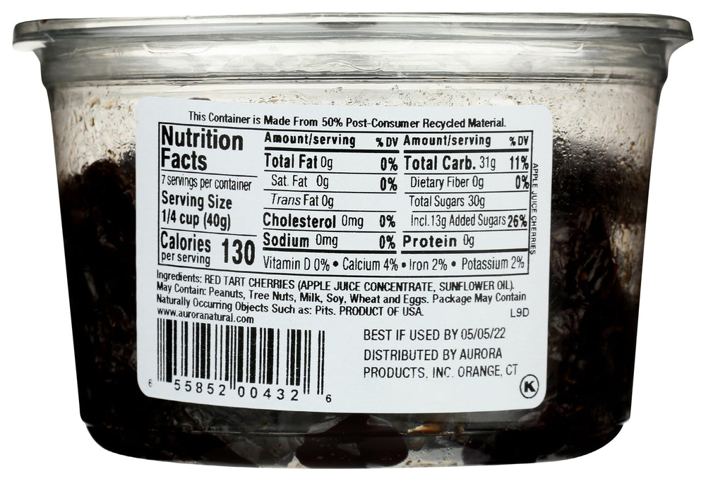 Aurora Apples Infused Cherries ready-to-eat snack on a surface