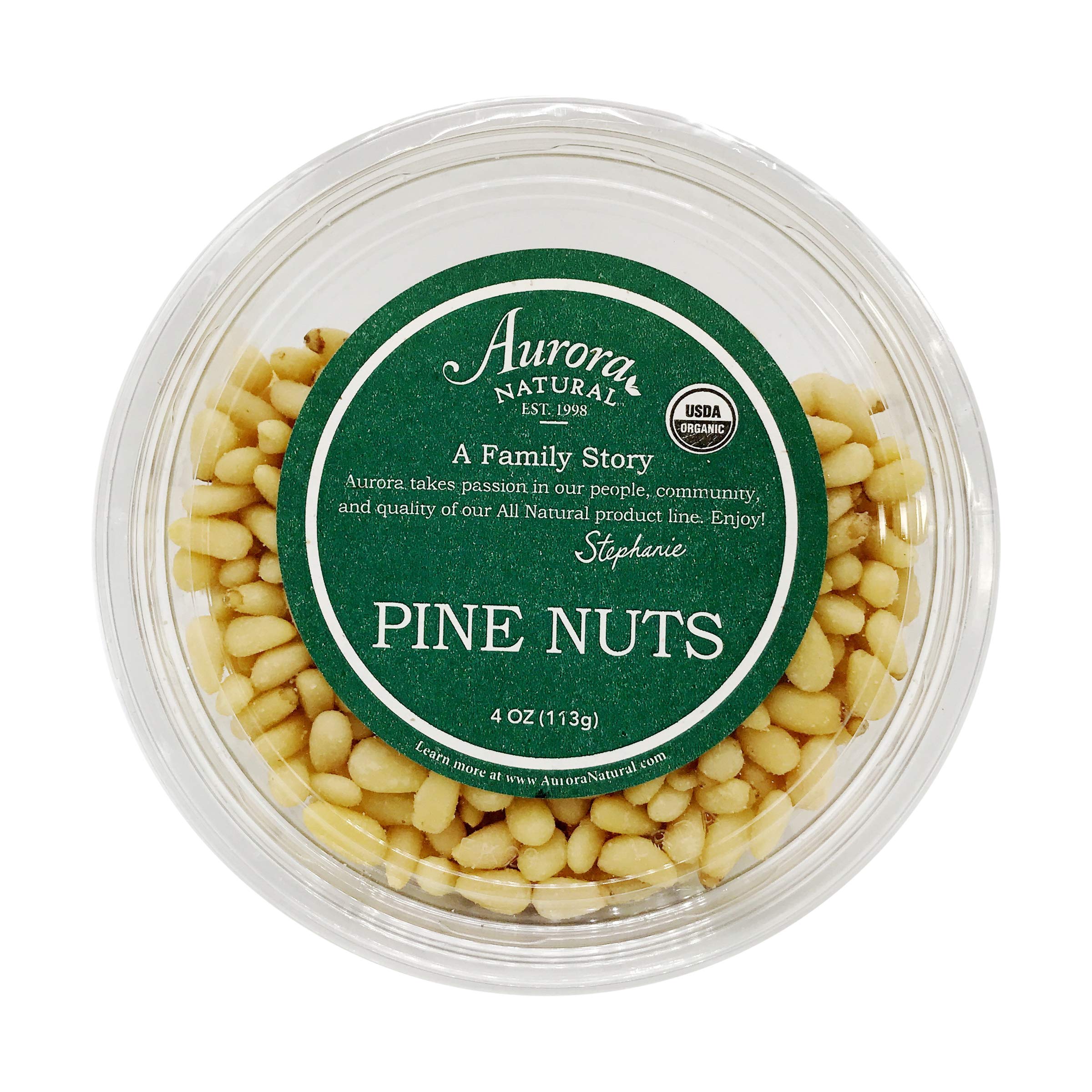 Aurora Pine Nuts close-up showing kernels for snacking or cooking.