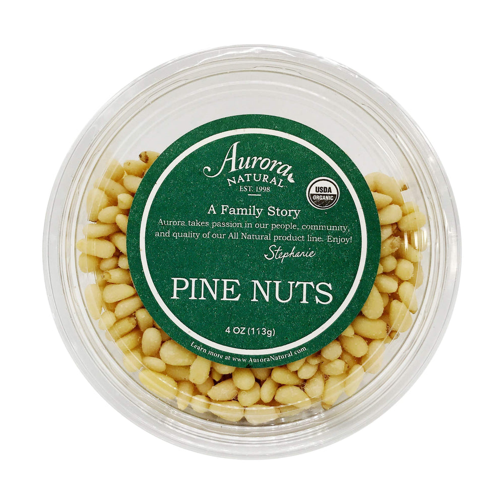 Aurora Pine Nuts toasted to a light golden hue for toppings.