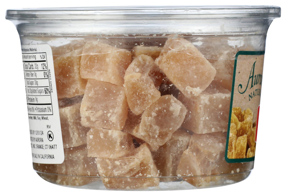 Aurora ginger chunks being used as chewy snack.