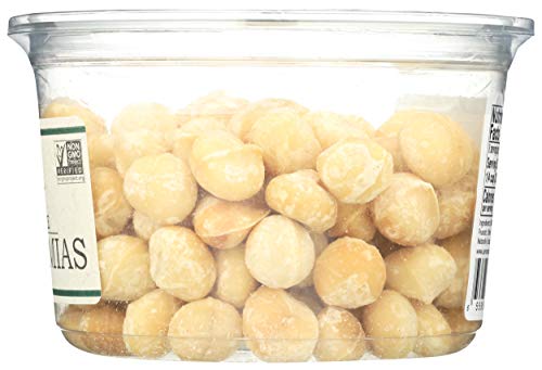 Aurora Macadamia Nuts Raw full bag with label visible.