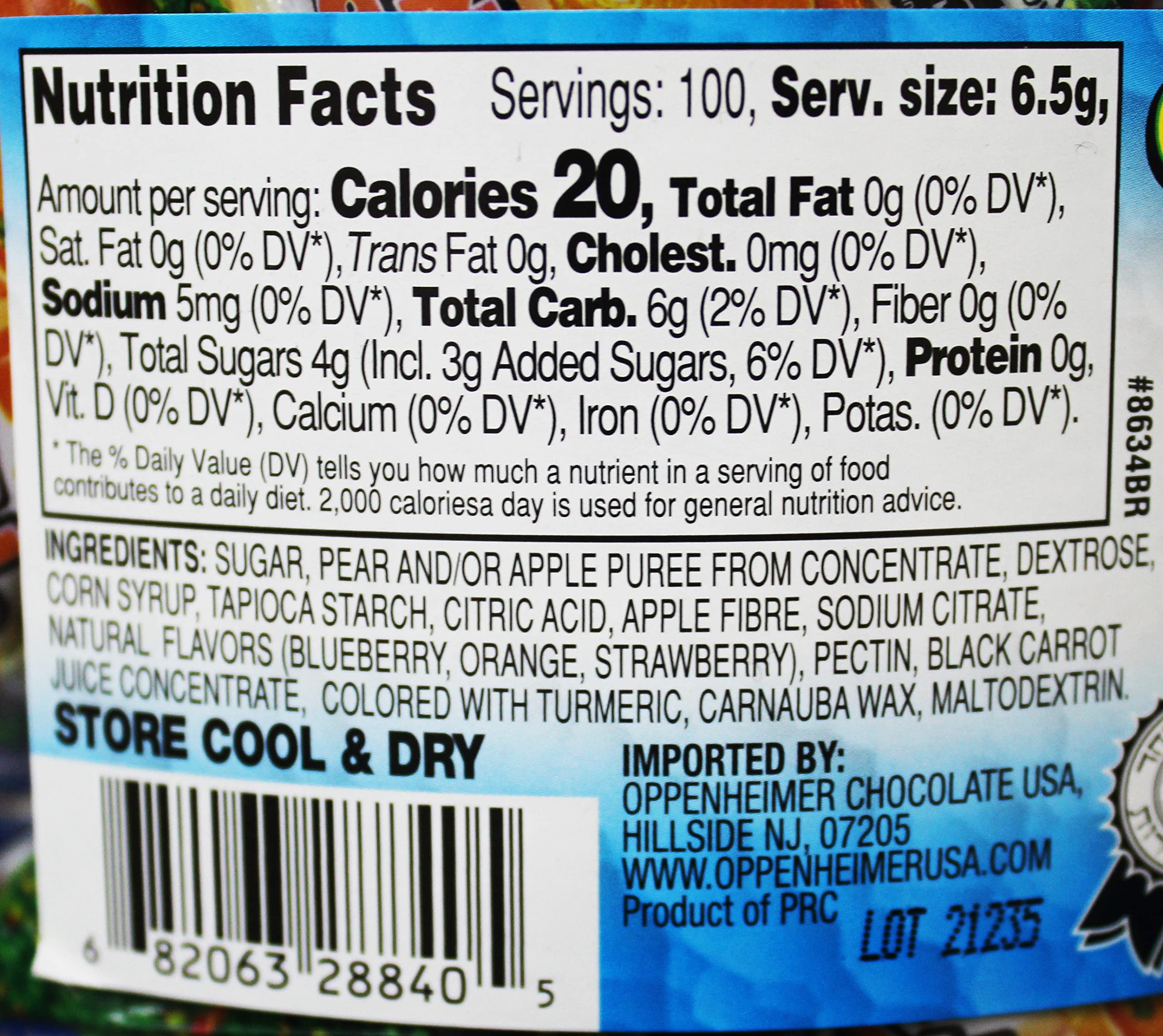 Ausome 100 Fruit Nuggets mini pouches close-up, real juice flavor for kids.