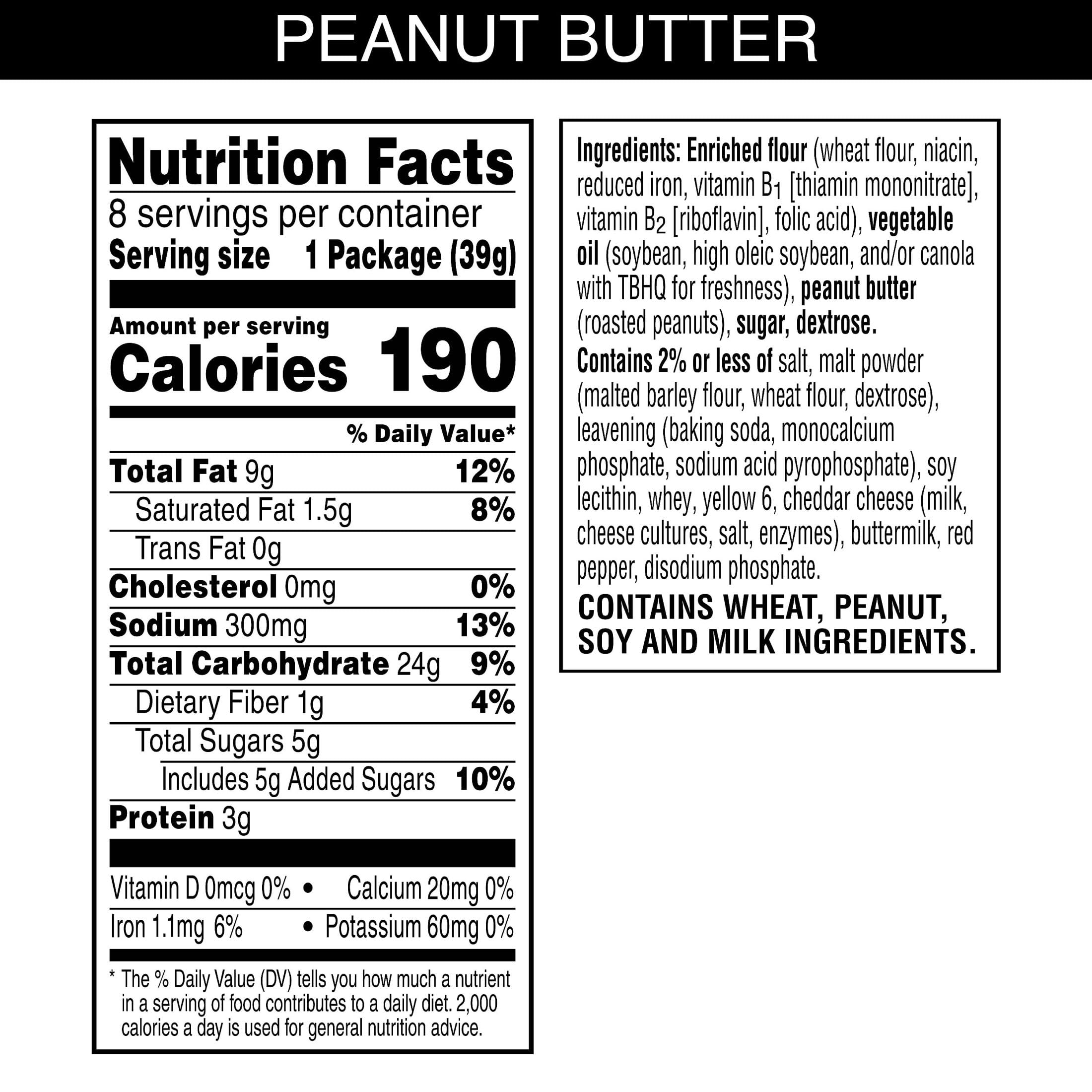 Austin Sandwich Crackers creamy peanut butter filling with a crisp cracker feel.