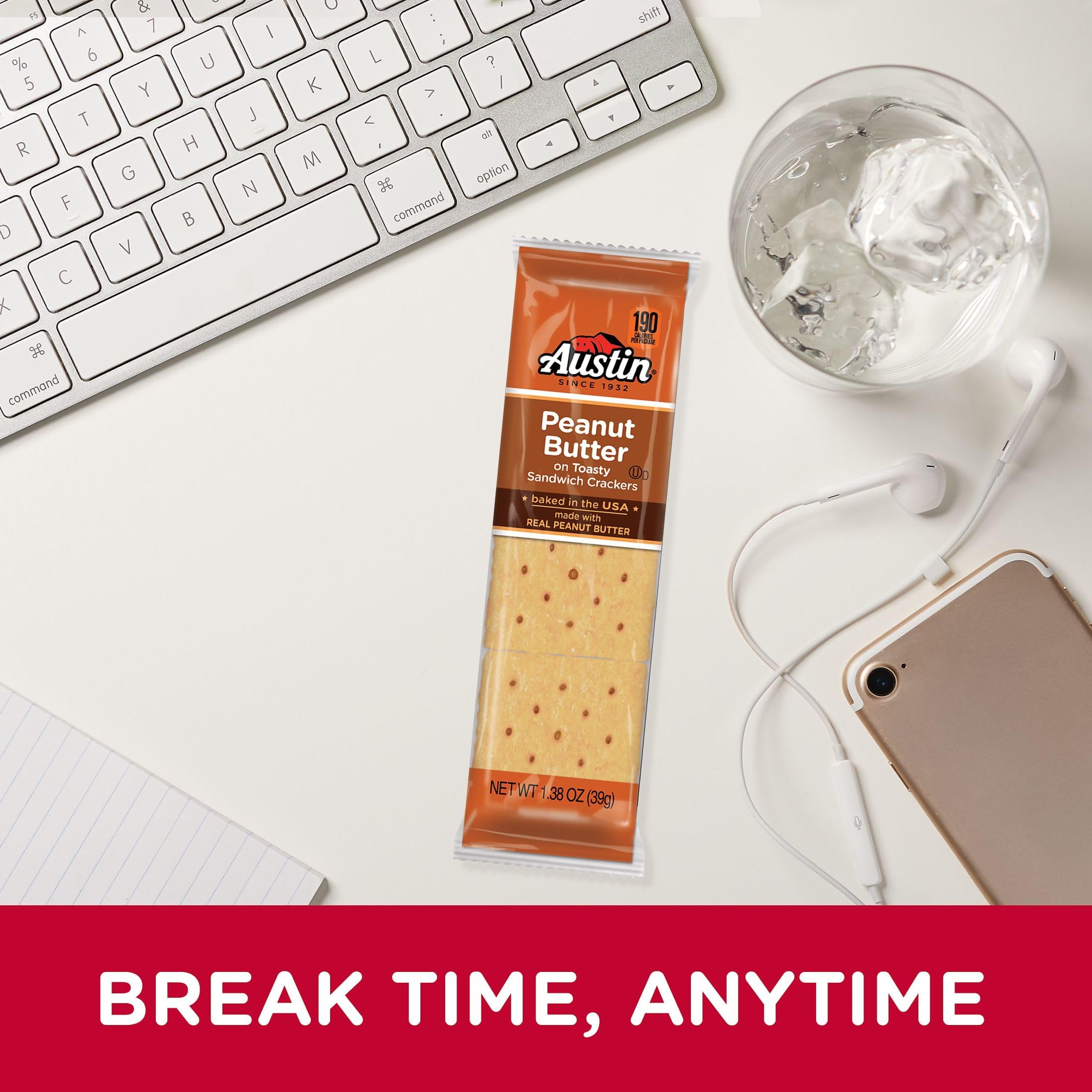 Austin Sandwich Crackers lunchbox-friendly snack for school or work.