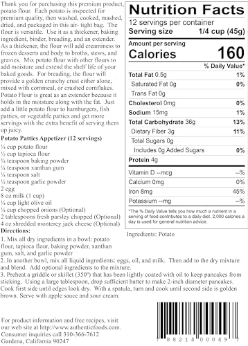 Authentic Foods Potato Flour coating to create a golden crust on a fried dish.
