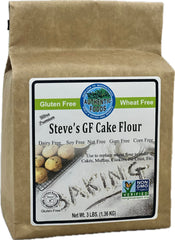 Authentic Foods Steve's gluten-free cake flour blend front package for cup-for-cup baking