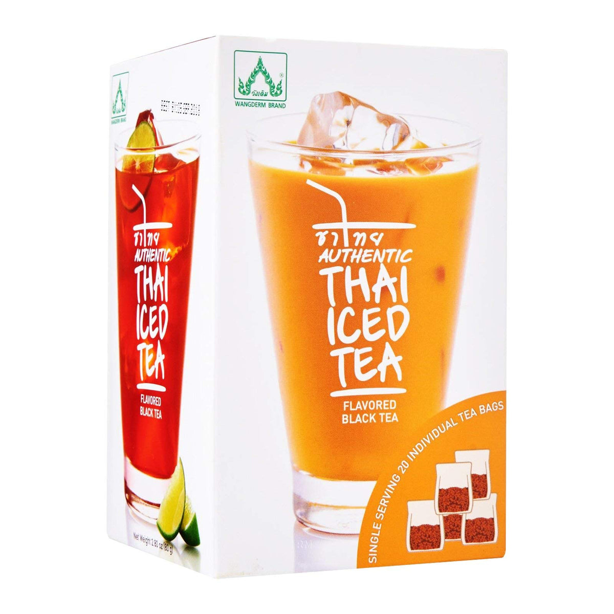 Authentic Thai Iced Tea box front for quick, cafe-style iced tea at home.