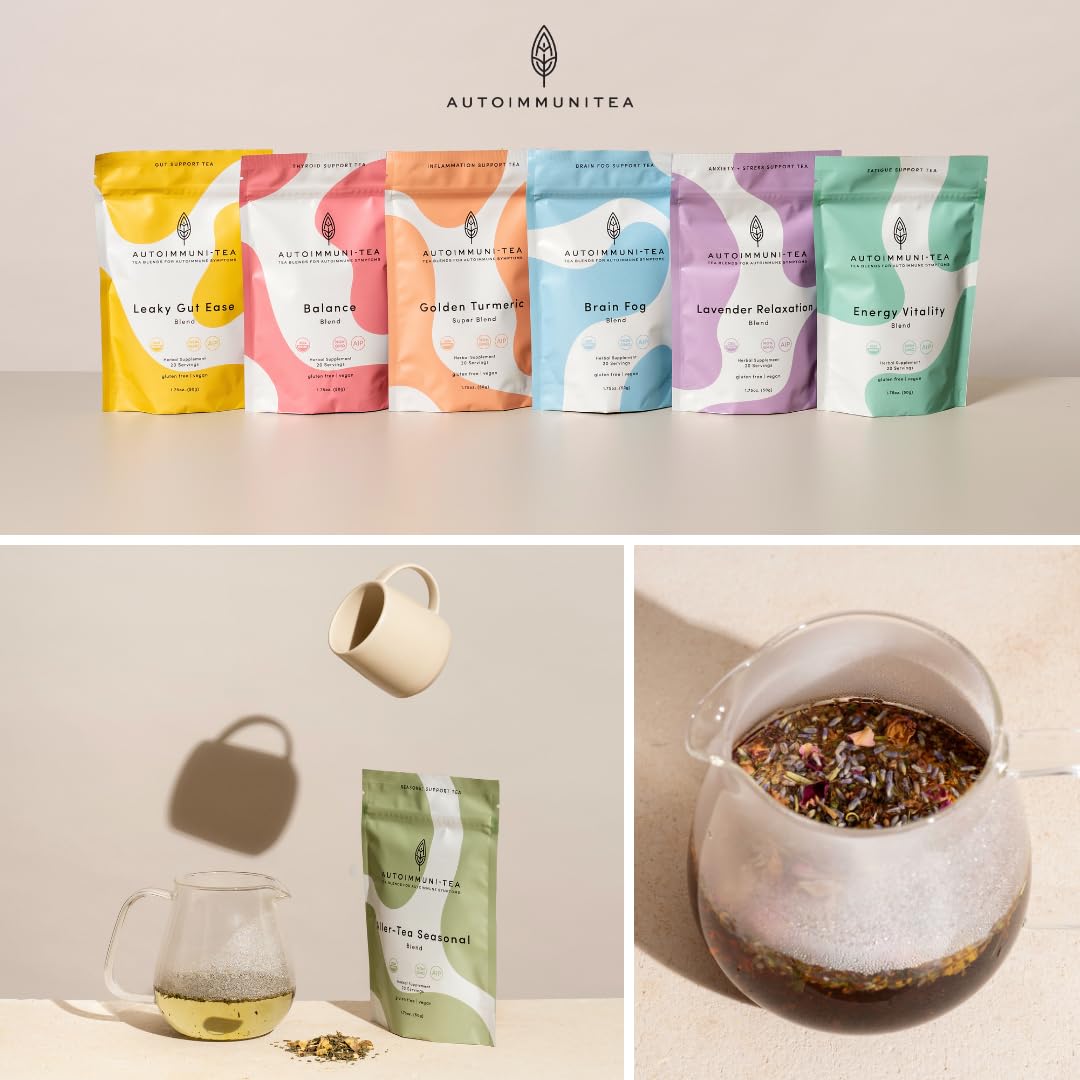 Autoimmuni-Tea brewed cup used for a calming moment