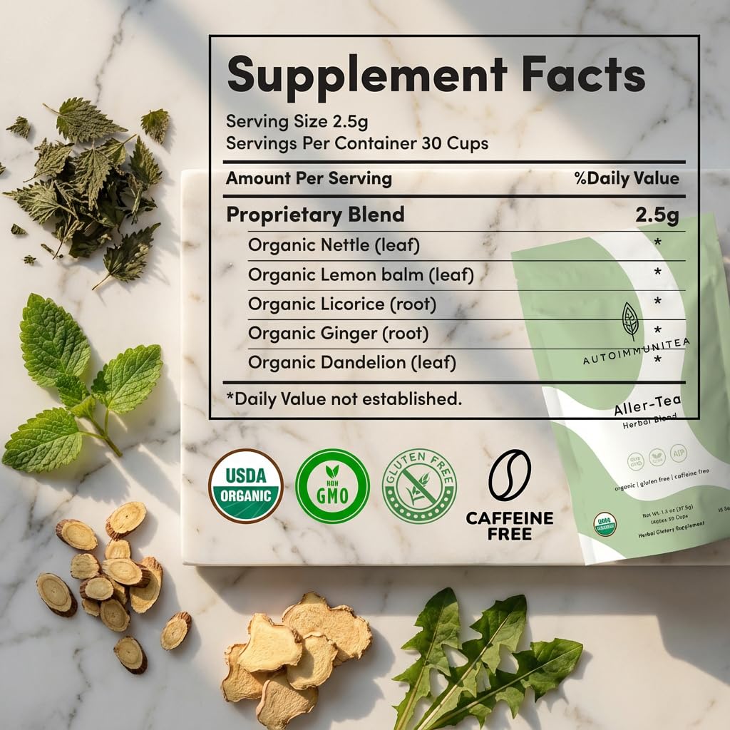 Autoimmuni-Tea ginger root slices aroma for soothing digestive comfort