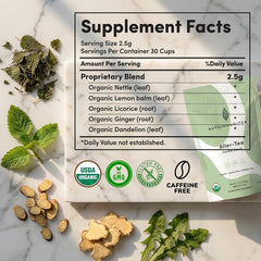 Autoimmuni-Tea ginger root slices aroma for soothing digestive comfort