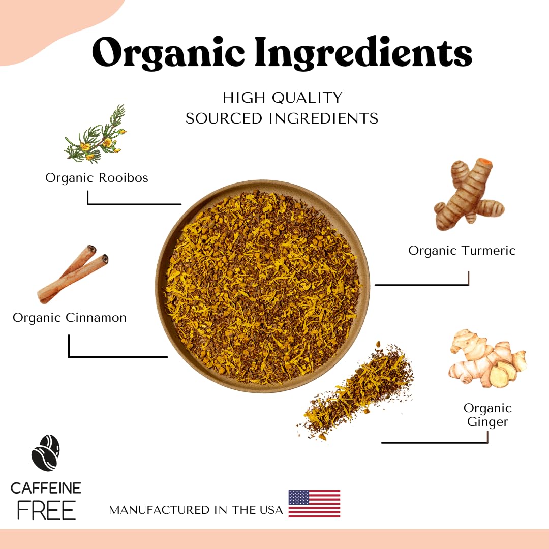 Autoimmuni-Tea golden-tonic tea pour showing vibrant color and aroma.