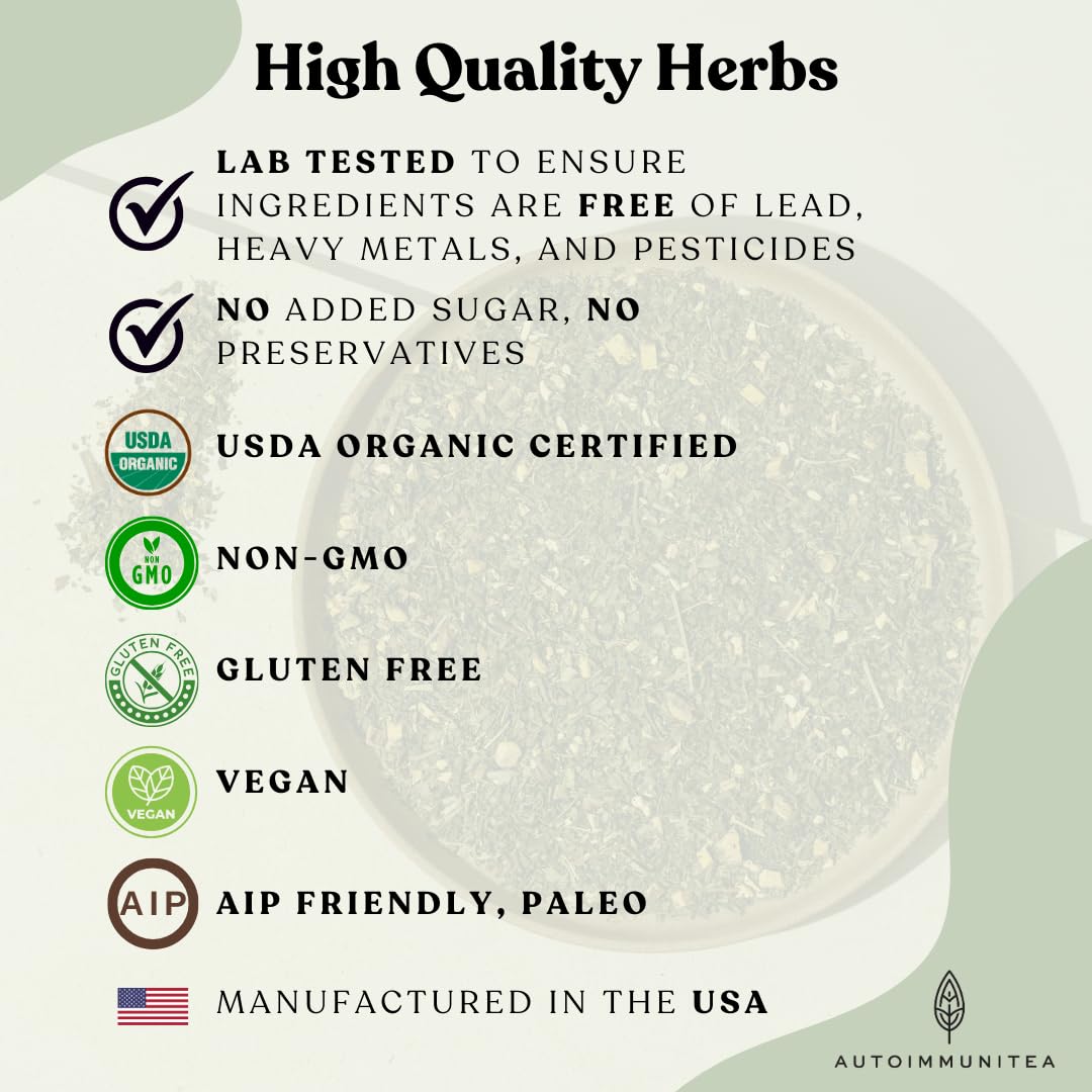 Autoimmuni-Tea licorice root detail for soothing herbal flavor