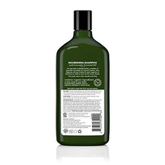 Avalon Organics Nourishing Lavender Shampoo lavender oil close-up emphasizing soothing scent and nourishment.
