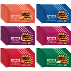 Avama Whole Wheat Fig Bars 6-Flavor Variety Pack, ideal for quick breakfasts and snacks on the go