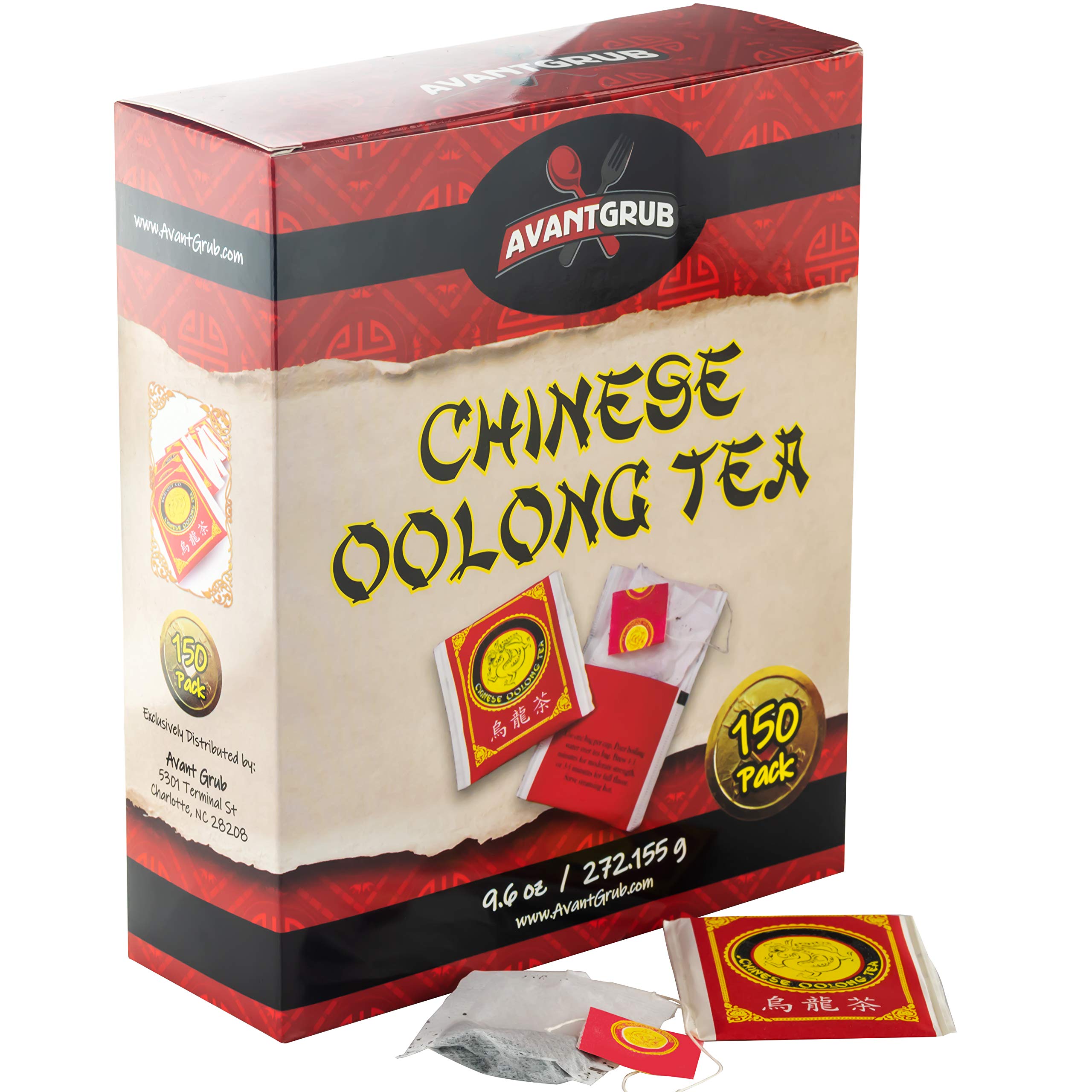 Avant Grub oolong tea bags in a brewing setup deliver authentic restaurant-grade flavor.