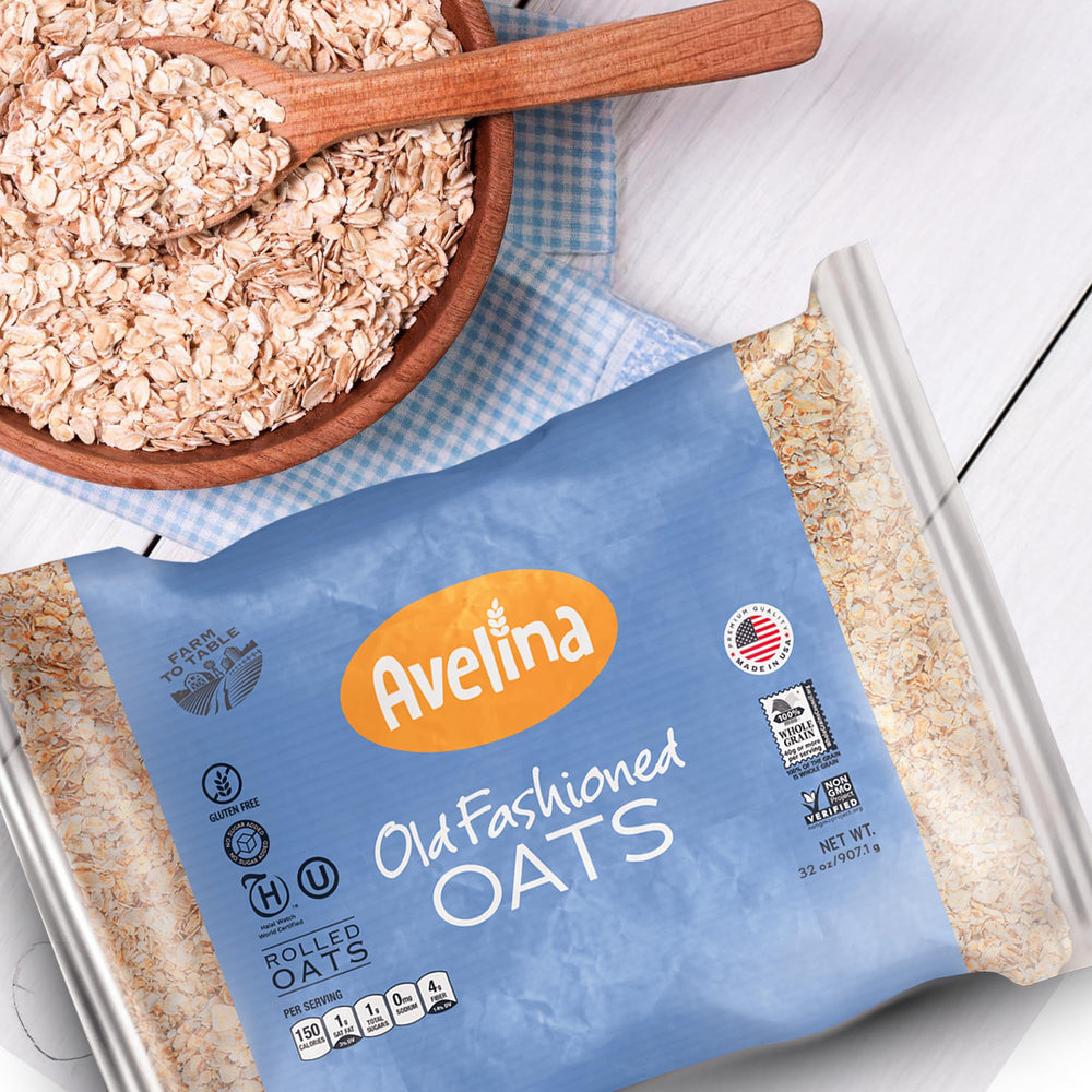 Avelina fiber-rich oats ready for daily meals.