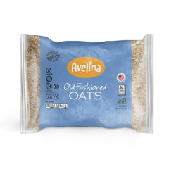 Avelina old-fashioned oats pack, gluten-free grains for versatile breakfasts.