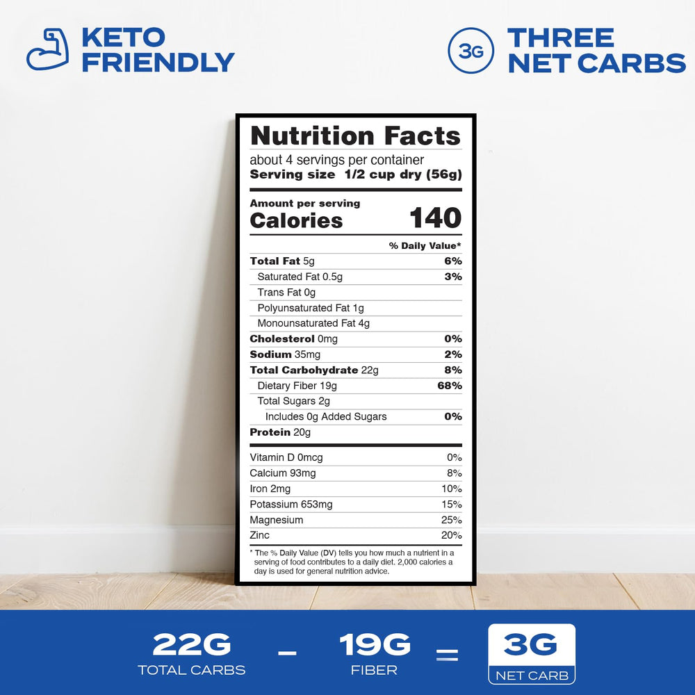 Aviate Keto Pasta Elbows featuring high protein, 20g per serving.