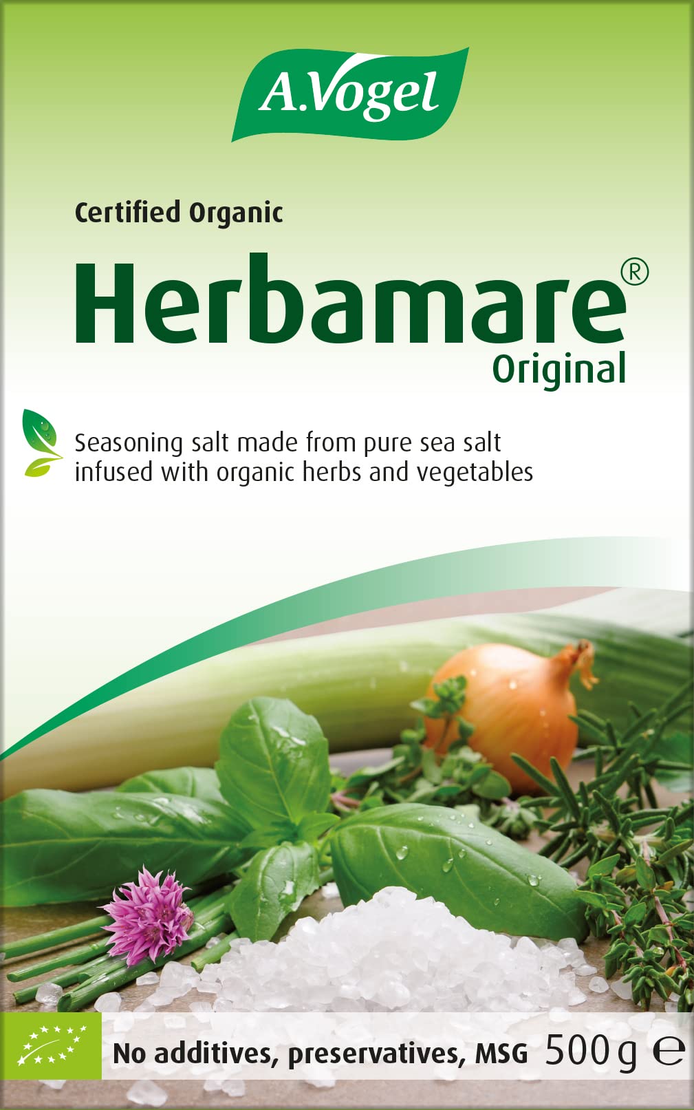 Product shot of 500 g jar used as salt substitute in cooking