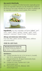 Herbamare Original sprinkled over vegetables to boost flavor