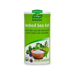 A.Vogel Herbamare seasoning salt jar label highlighting USDA Organic certification