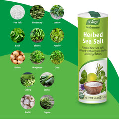 A.Vogel Herbamare organic label emphasizes USDA Organic and Non-GMO quality.