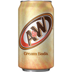 A&W Cream Soda bubbles in a clear glass for purity.