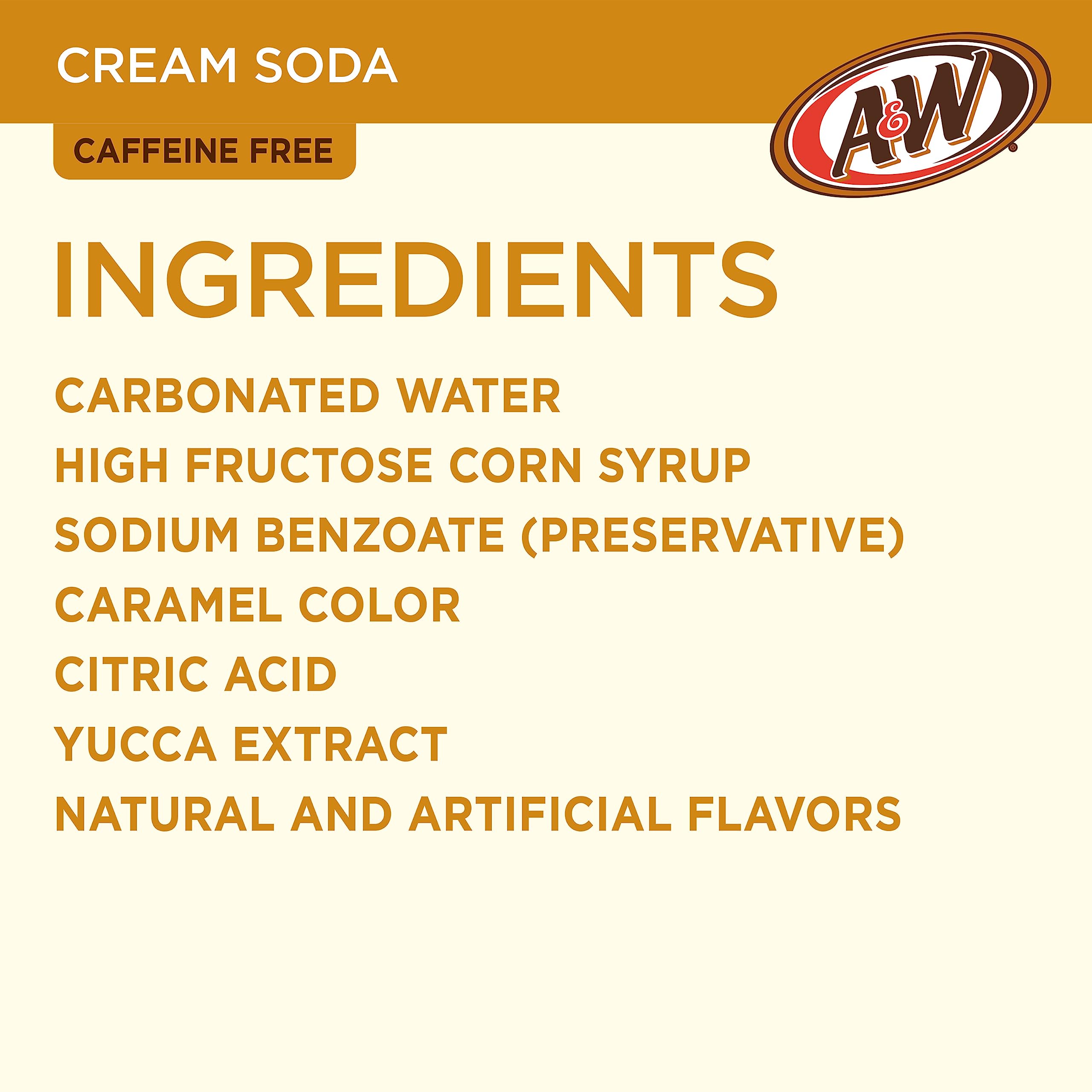A&W Cream Soda in a frosty mug for refreshing evenings.