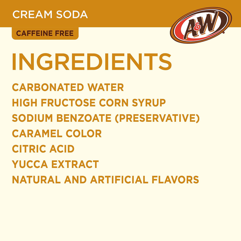 A&W Cream Soda in a frosty mug for refreshing evenings.