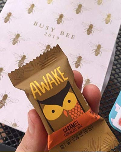 AWAKE Caffeinated Chocolate Bites dark mint close up with refreshing notes.