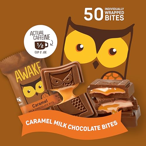 AWAKE gift-ready caramel bites ideal for snacks or gifts.