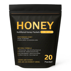 Awjsde Nutrition Honey Packets closeup, convenient energy on the go for workouts and daily routines.