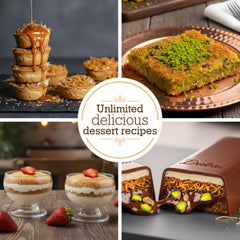 AYSLID Kataifi kunefe dessert assembly with delicate layers