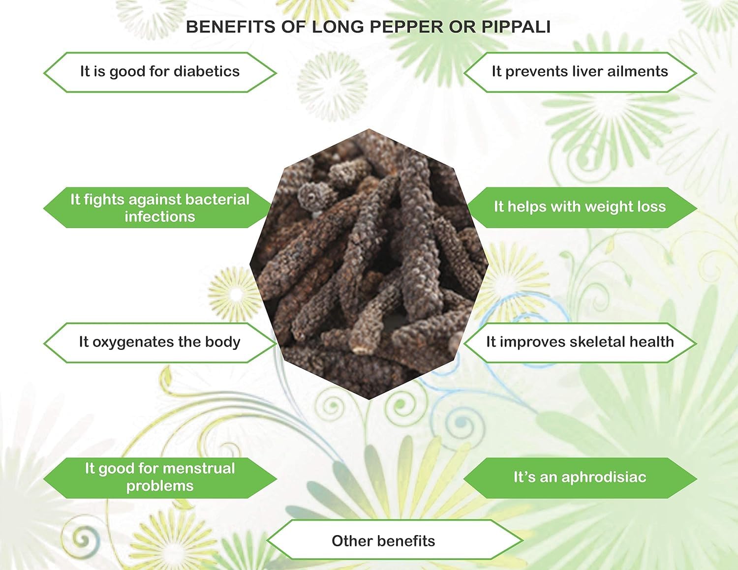 AYURVEDASHREE long pepper dried bulk, ideal for bulk spice blends.