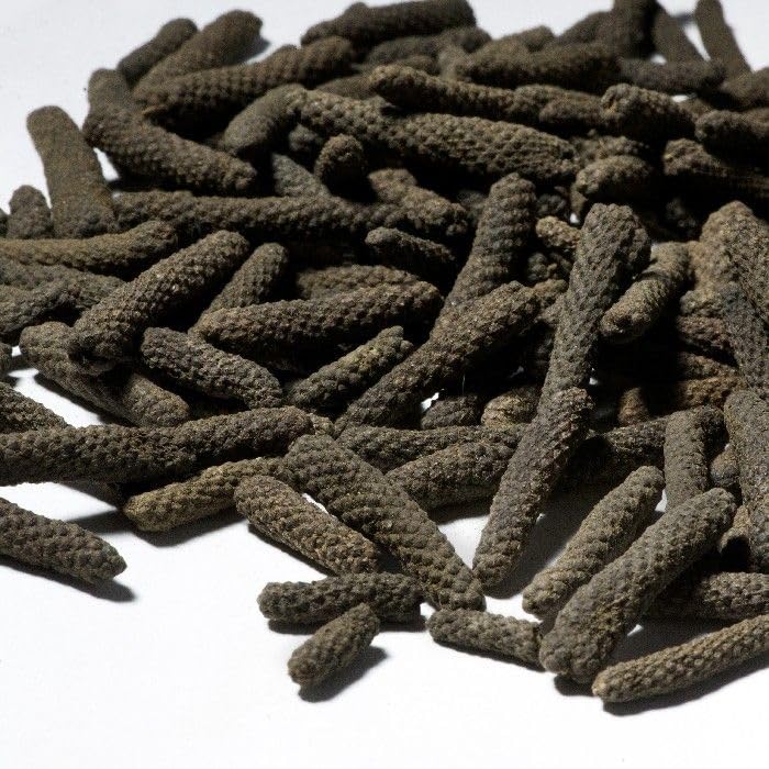 AYURVEDASHREE long pepper label plate, showcases clean packaging.