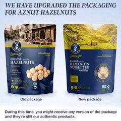 AZNUT hazelnuts Kosher certified, gluten-free, ready to snack.